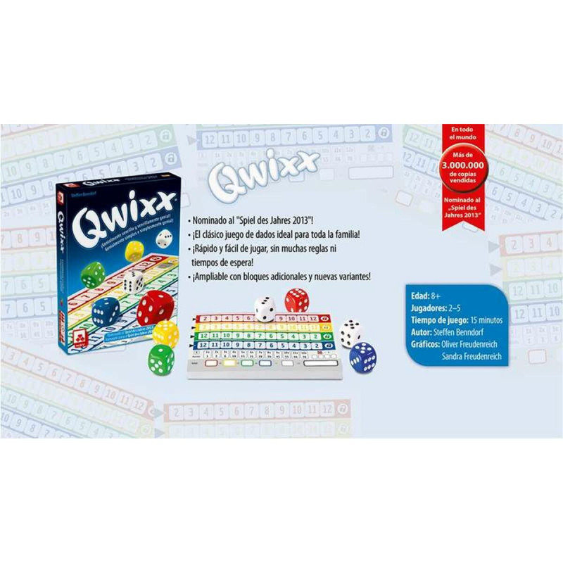 Juego Educativo Fournier Qwixx