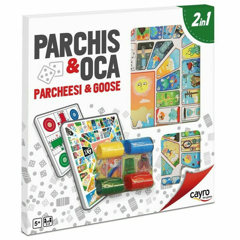Tabellone per Parcheesi e Gioco dell'Oca Cayro 40 x 40 cm
