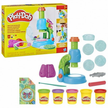 Jogo de Plasticina Play-Doh Mi Pequeño Microscopio Amarelo