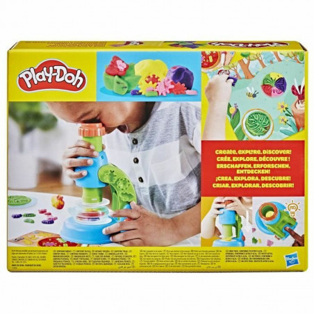 Jogo de Plasticina Play-Doh Mi Pequeño Microscopio Amarelo