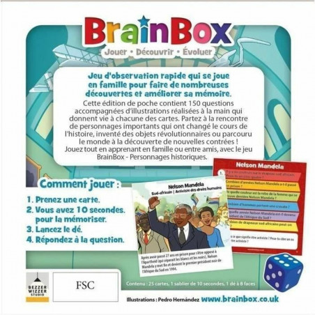 Juego Educativo Brainbox personnages historiques