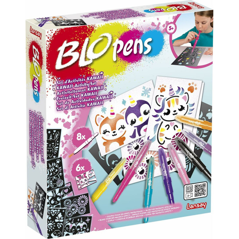 Boîte d’Activités pour coloriage Lansay BLOPENS KAWAII Multicouleur