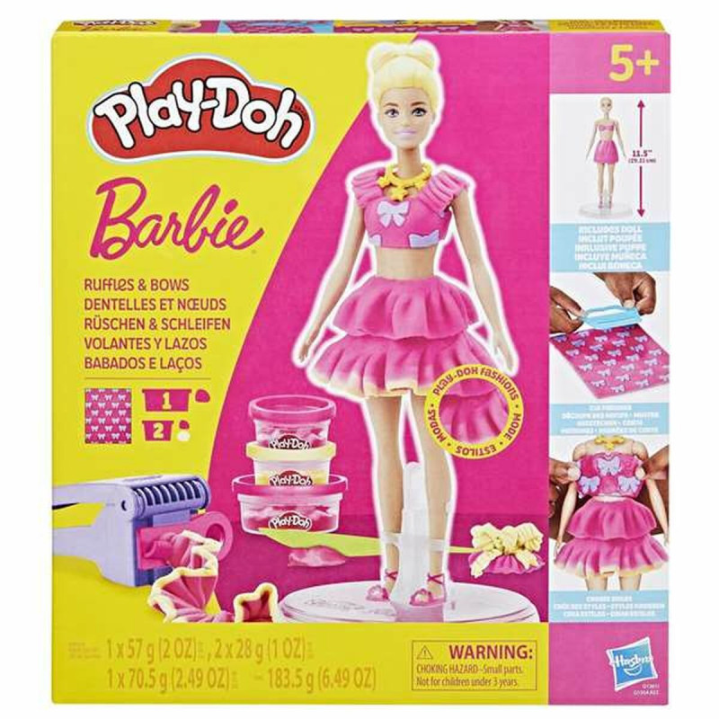 Jogo Criativo de Plasticina Play-Doh Barbie Ruffles & Bows