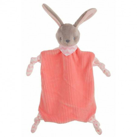 Doudou 29 x 29 cm Lapin Rose