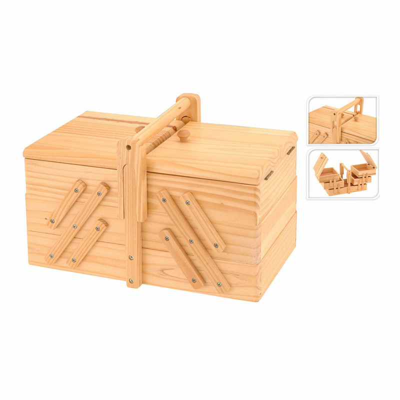 Scatola da cucito Excellent Houseware 784610430 30 x 17,5 x 19 cm