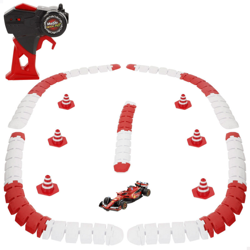 Coche Radio Control Audi F1 2024 FERRARI SF-24 Negro Rojo (4 Unidades)