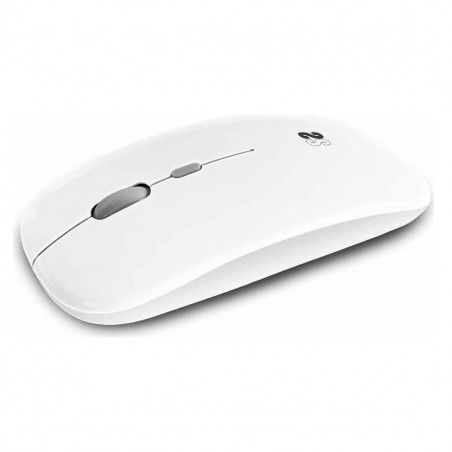 Mouse Bluetooth Wireless Subblim SUBMO-DFLAT21 Bianco 1600 dpi