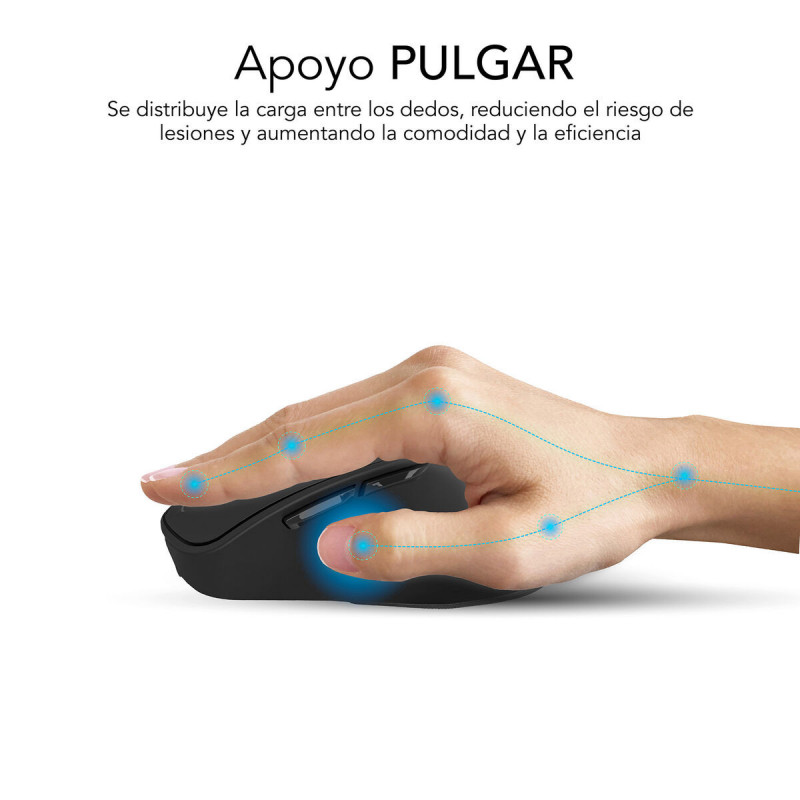 Optische Maus Subblim SUBMO-EDCON01 Schwarz 2400 dpi