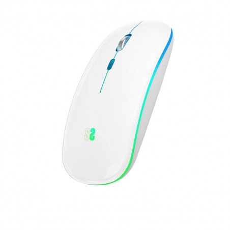 Wireless Bluetooth Mouse Subblim SUBMO-LDFLAT2 White 1600 dpi