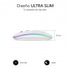 Drahtlose Bluetooth Maus Subblim SUBMO-LDFLAT2 Weiß 1600 dpi