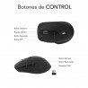 Ratón Inalámbrico Subblim SUBMO-EDCUR01 Negro 1600 dpi