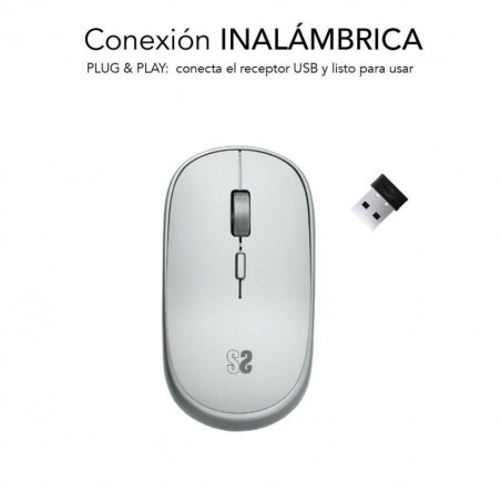 Wireless Mouse Subblim SUBMO-RFM0001 Silver 1600 dpi