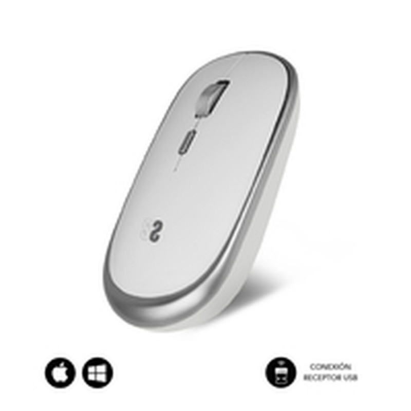 Mouse senza Fili Subblim SUBMO-RFM0001 Argentato 1600 dpi