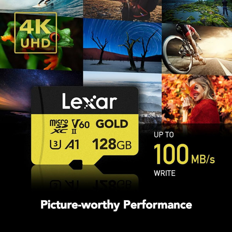 SD Memory Card Lexar LMSGOLD128G-BNNNG 128 GB