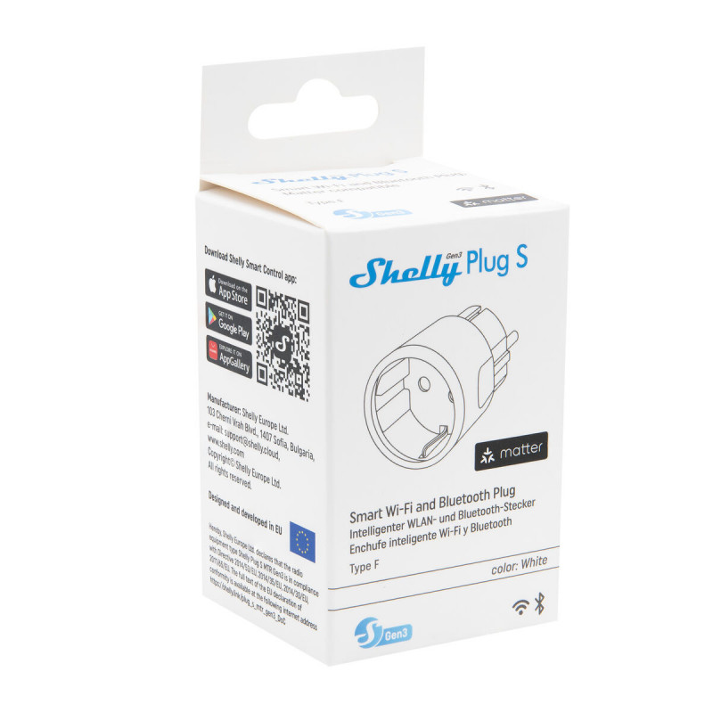 Tomada Inteligente Shelly 85366990 Wi-Fi 230 V 10 A