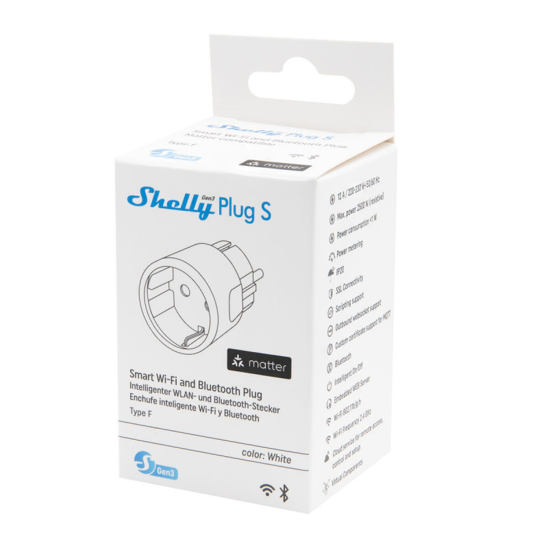 Smart Plug Shelly 85366990 Wi-Fi 230 V 10 A