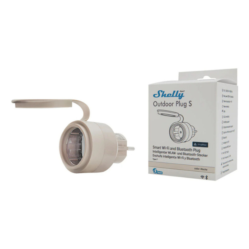 Presa Intelligente Shelly S3PL-20112EU Wi-Fi