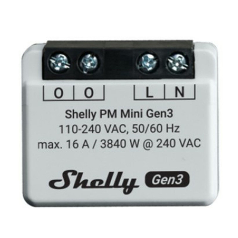 Tomada Inteligente Shelly MINI 1PM GEN3 Bluetooth Wi-Fi Bluetooth 4.2