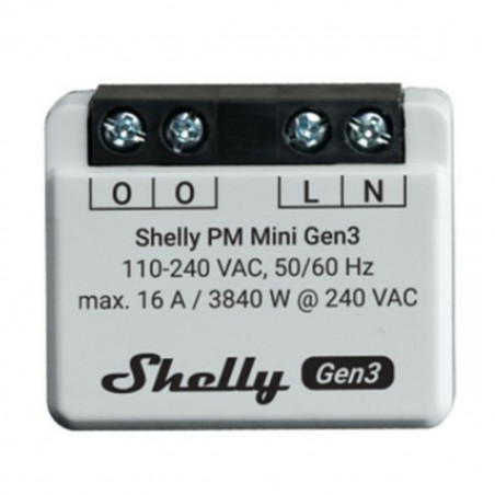 Smart Plug Shelly MINI 1PM GEN3 Bluetooth Wi-Fi Bluetooth 4.2