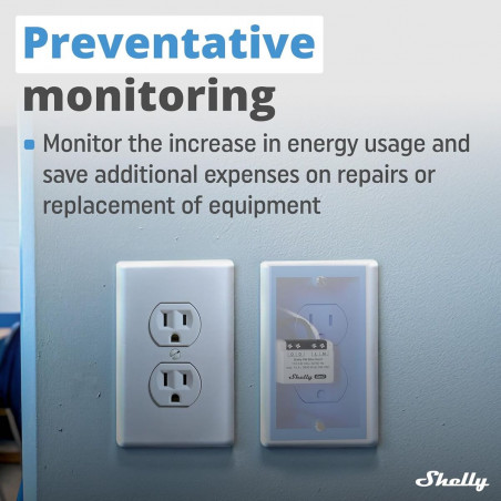 Smart Plug Shelly MINI 1PM GEN3 Bluetooth Wi-Fi Bluetooth 4.2