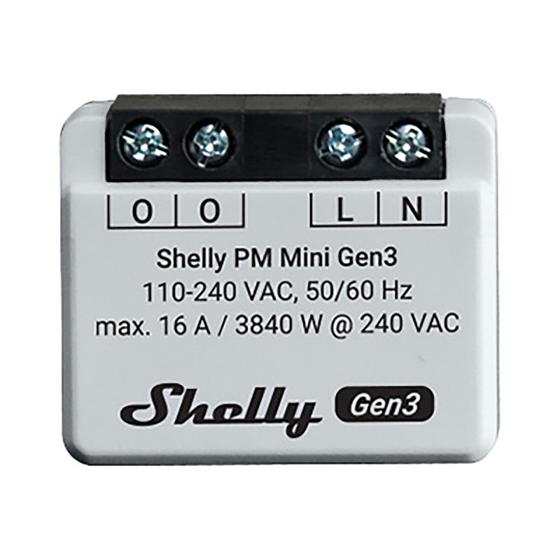 Tomada Inteligente Shelly MINI 1PM GEN3 Bluetooth Wi-Fi Bluetooth 4.2