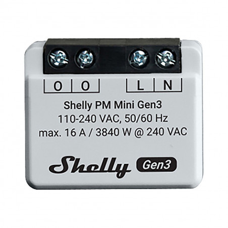 Intelligenter Stecker Shelly MINI 1PM GEN3 Bluetooth Wi-Fi Bluetooth 4.2