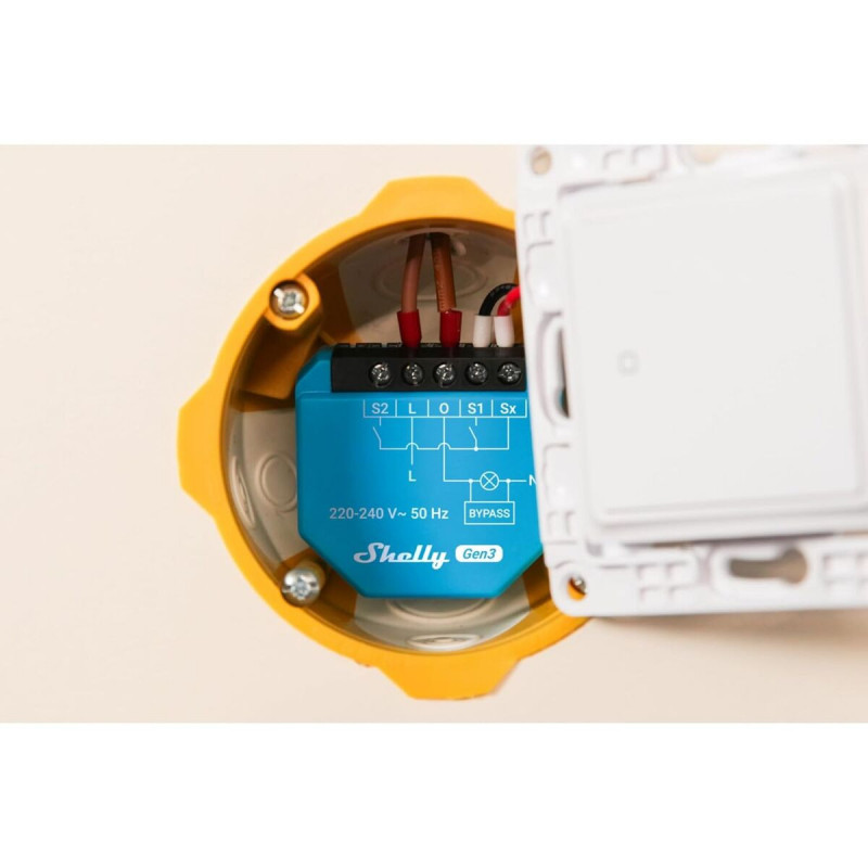 Shelly Módulo switch 2L Gen3 Wi-Fi BT