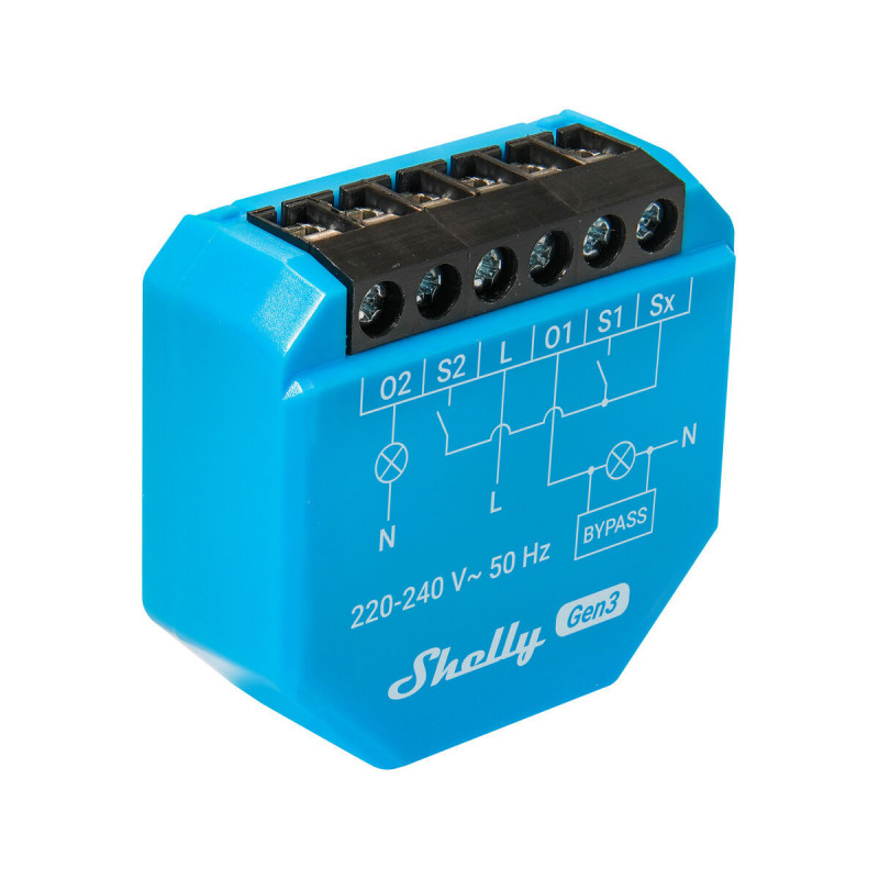 Intelligenter Stecker Shelly S3SW-0A2X4EUL Bluetooth Wi-Fi 230 V 16 A