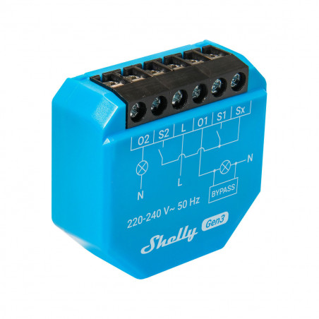 Smart Plug Shelly S3SW-0A2X4EUL Bluetooth Wi-Fi 230 V 16 A