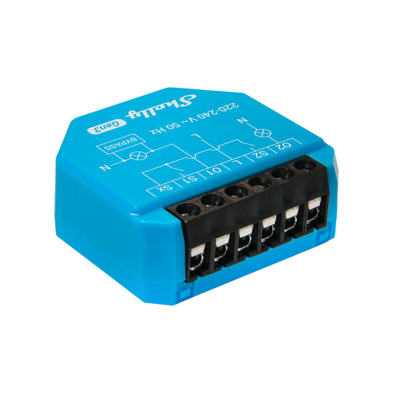 Presa Intelligente Shelly S3SW-0A2X4EUL Bluetooth Wi-Fi 230 V 16 A