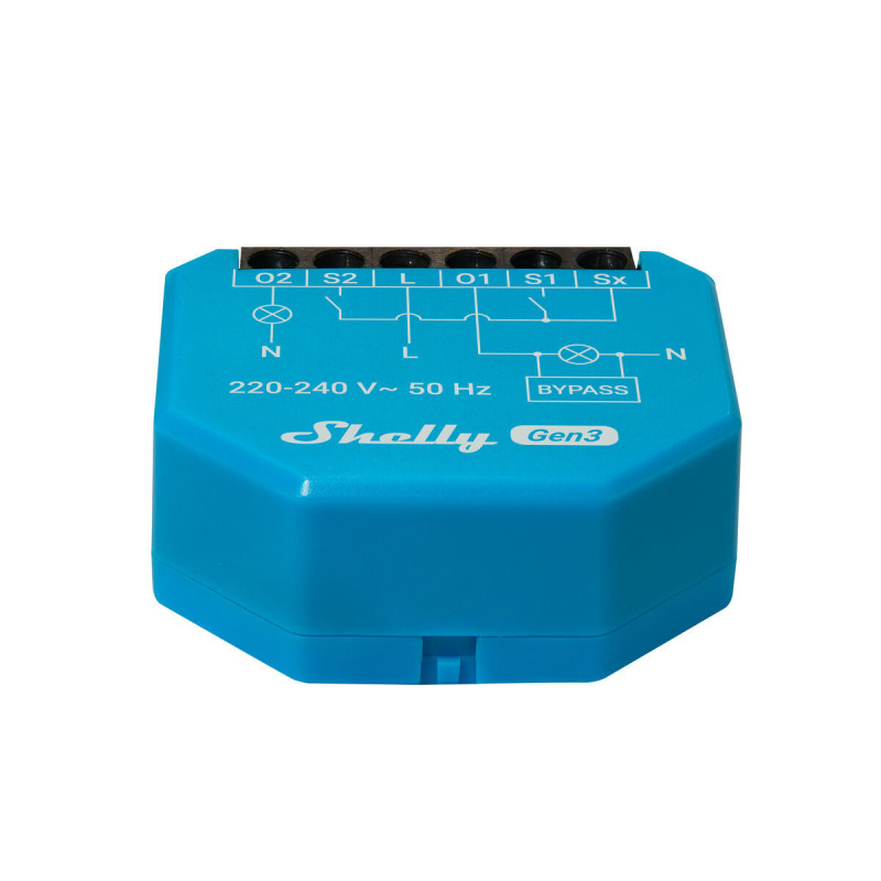 Smart Plug Shelly S3SW-0A2X4EUL Bluetooth Wi-Fi 230 V 16 A