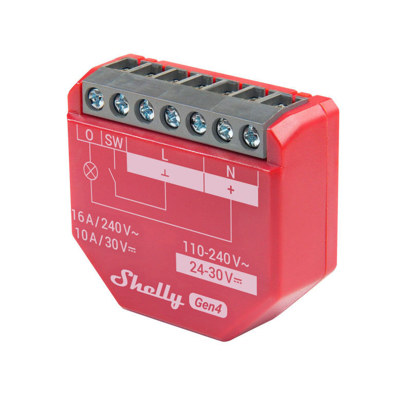 Prise Intelligente Shelly S4SW-001P16EU Bluetooth Wi-Fi Bluetooth 5.0 10 A