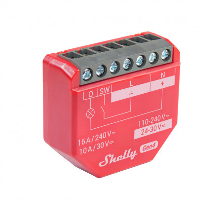 Tomada Inteligente Shelly S4SW-001P16EU Bluetooth Wi-Fi Bluetooth 5.0 10 A