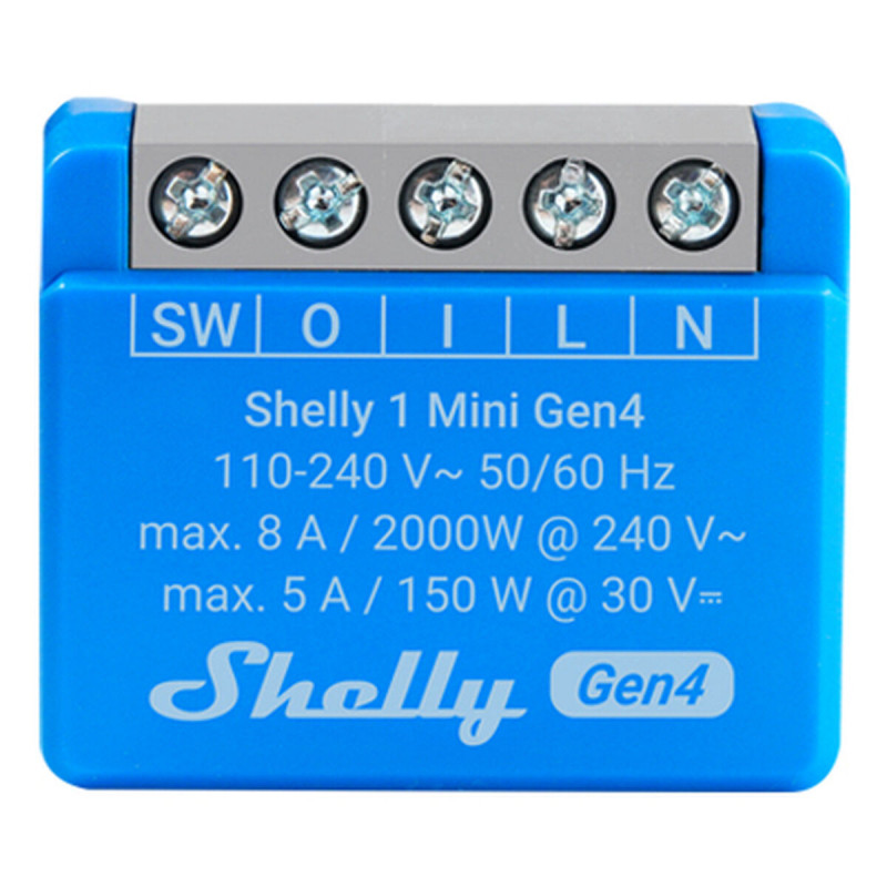 Tomada Inteligente Shelly S4SW-001X8EUU Bluetooth Wi-Fi Bluetooth 5.0