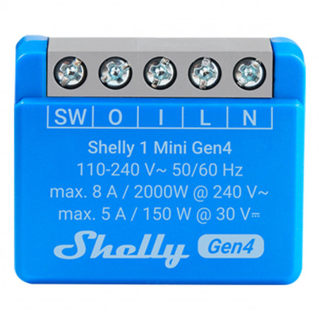 Tomada Inteligente Shelly S4SW-001X8EUU Bluetooth Wi-Fi Bluetooth 5.0