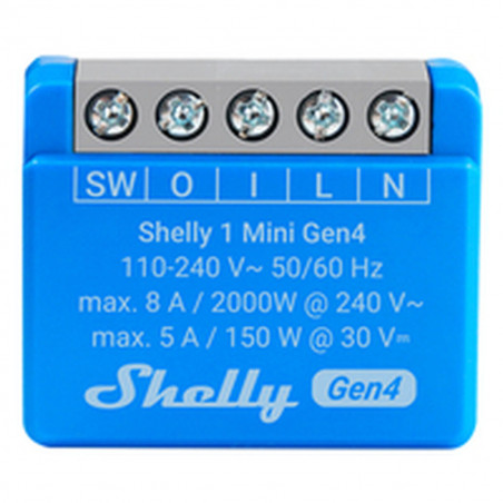 Presa Intelligente Shelly S4SW-001X8EUU Bluetooth Wi-Fi Bluetooth 5.0