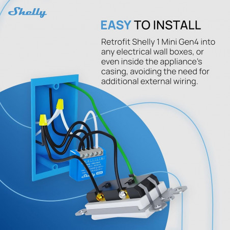 Presa Intelligente Shelly S4SW-001X8EUU Bluetooth Wi-Fi Bluetooth 5.0