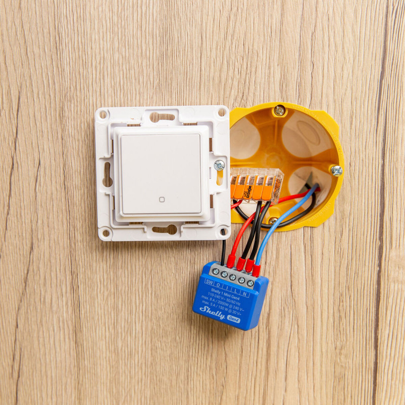 Tomada Inteligente Shelly S4SW-001X8EUU Bluetooth Wi-Fi Bluetooth 5.0