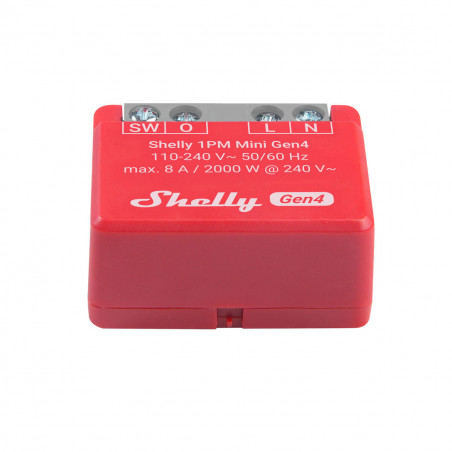 Shelly Módulo switch Gen 4 1PM Mini Wi-Fi BT