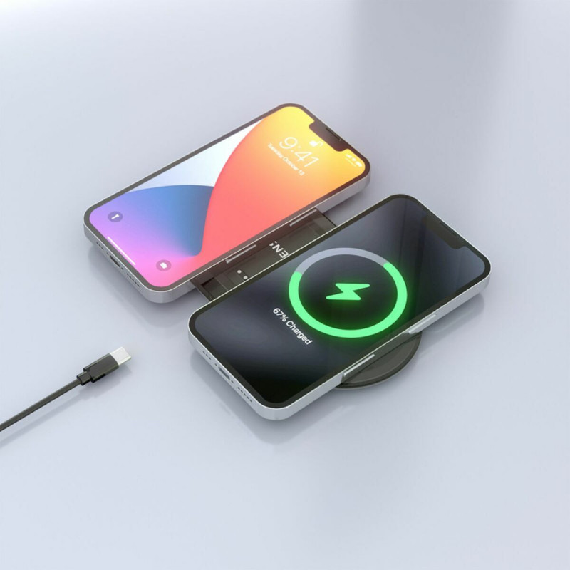 Cordless Charger Aisens ASCH-15W2WC060-BK Black