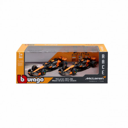 Set of 2 Cars McLaren F1 1:43 Black
