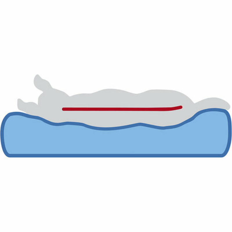 Matelas Trixie Vital Noah Gris clair 90 × 65 CM