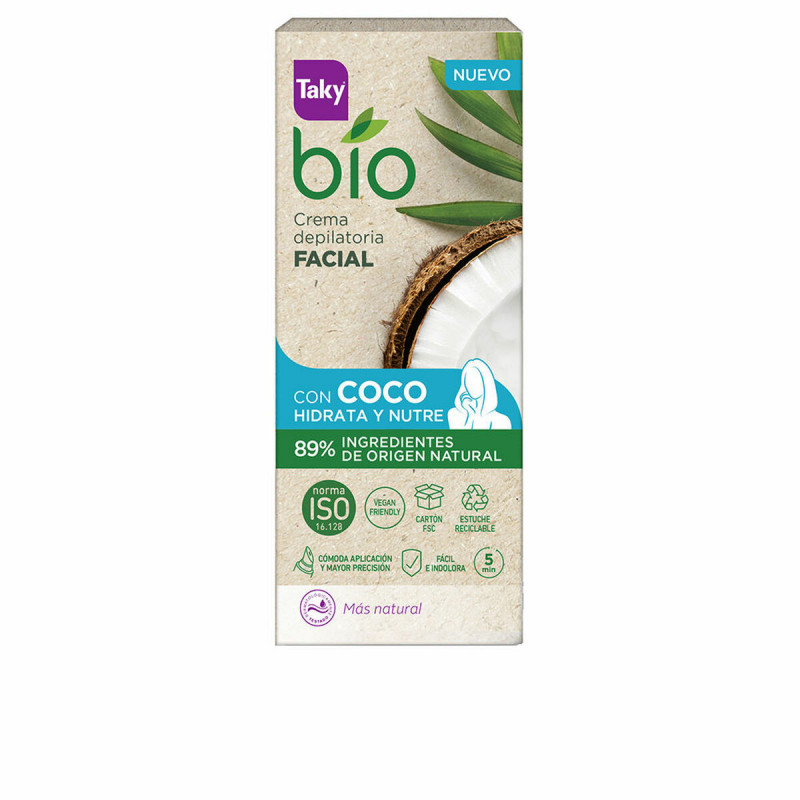 Crème Épilatoire Faciale Taky BIO COCO 20 ml