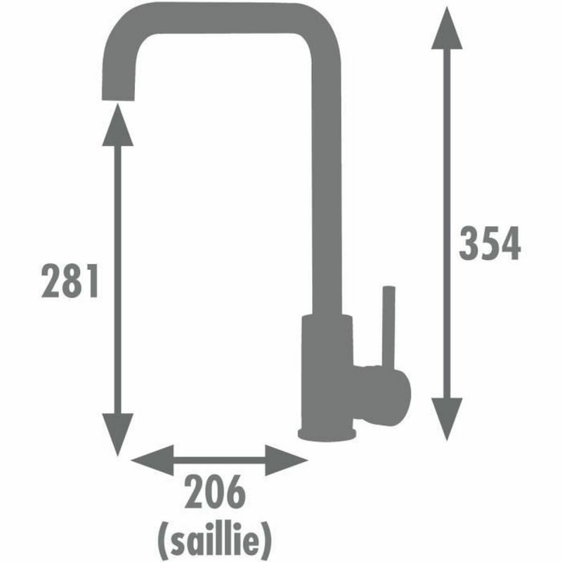 Mixer Tap Edouard Rousseau SOTO Chrome C-shaped