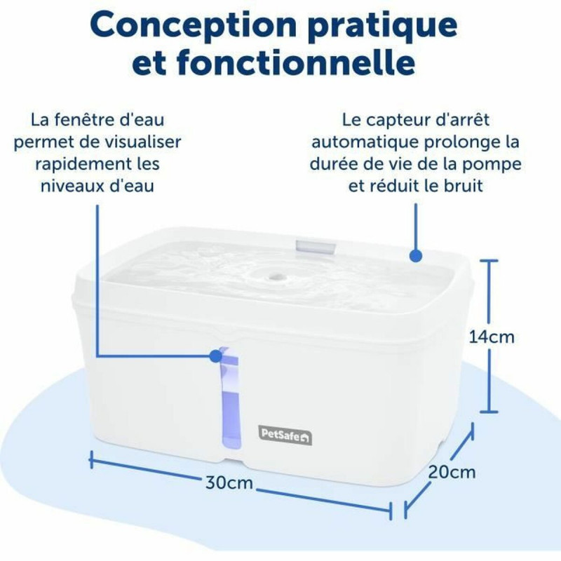 Pet Water Fountain PetSafe White