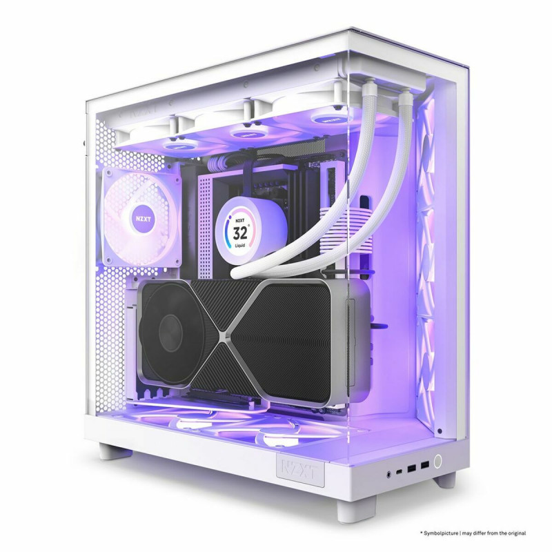 Boîtier ATX semi-tour NZXT CC-H61FW-R1 Blanc