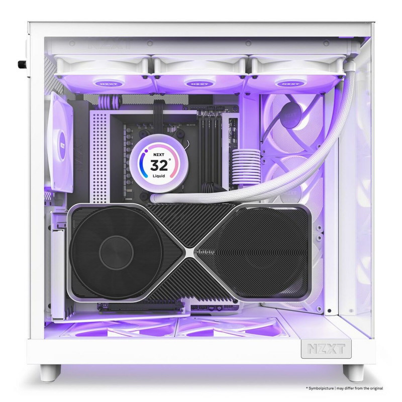 Boîtier ATX semi-tour NZXT CC-H61FW-R1 Blanc
