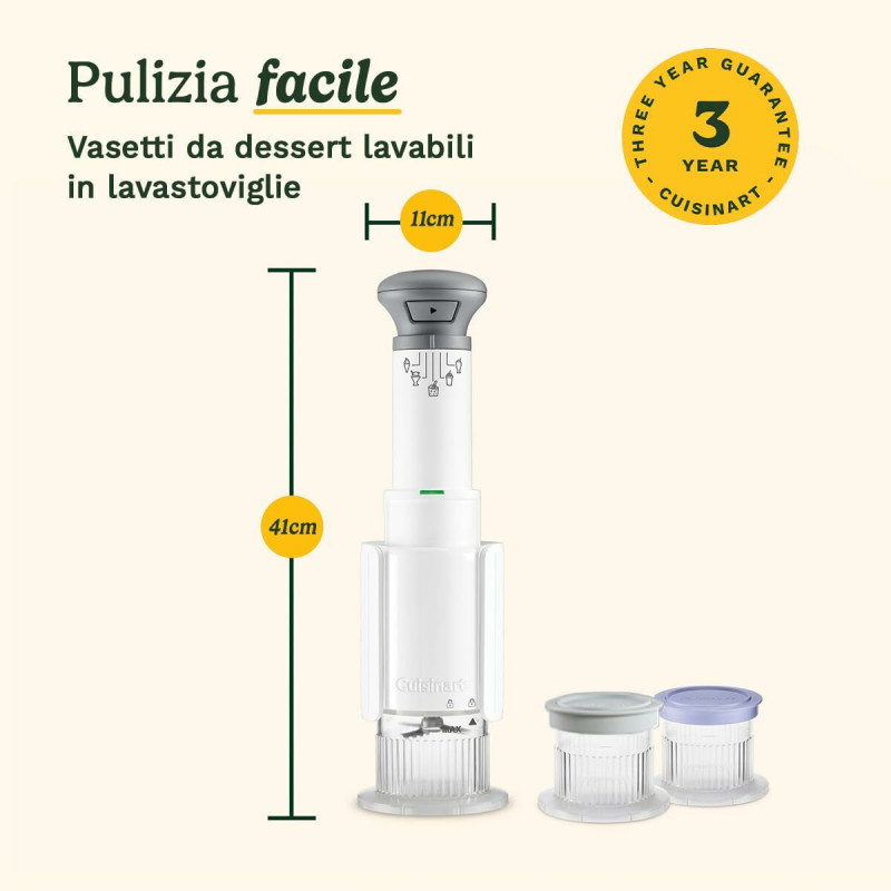 Gelatiera Cuisinart ICEFD10E Bianco Plastica 1 L 3,3 L 1L