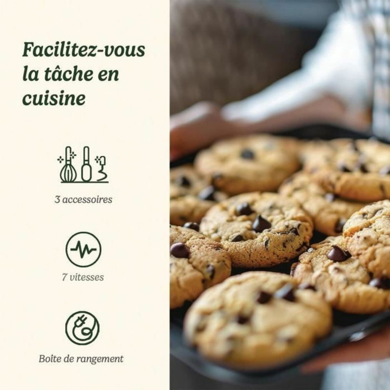 Batedeira de Varas Cuisinart HM7U/E POWER ADVANTAGE Branco 200 W