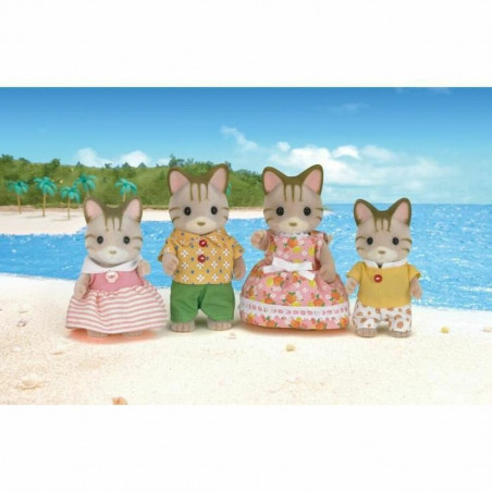 Figuras de Ação Sylvanian Families Striped Cat Family